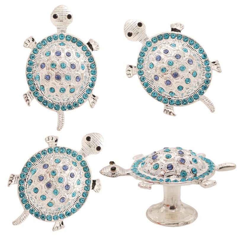 Cucumis Drawers Knobs Cabinet Knobs  4 Pcs Turtle Cabinet Knob Marine Animal Sea Turtle Shape Knobs Wardrobe Cupboard Closet Single Hole Pull Handle - Image 1
